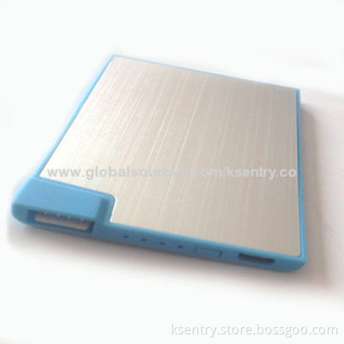 Mini ultra-thin (5mm) card external portable power bank, same size as credit card
